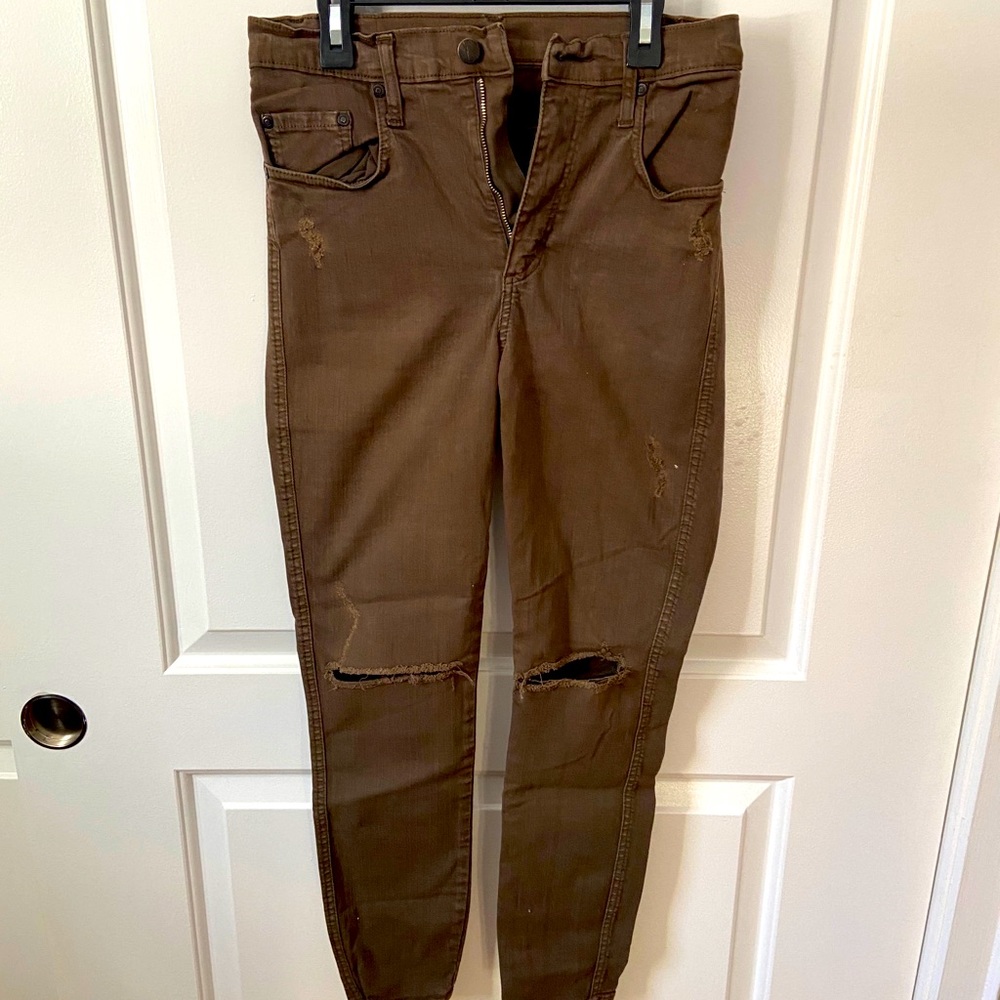 Nobody Cult Ankle High Rise Skinny Jeans